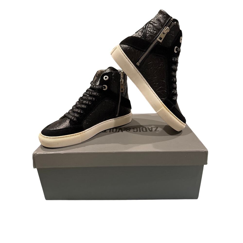 MSRP $498✨Zadig & Voltaire High Flash Wrinkle High-Top Sneakers EU36 - US 6.5-7✨ - Picture 4 of 10